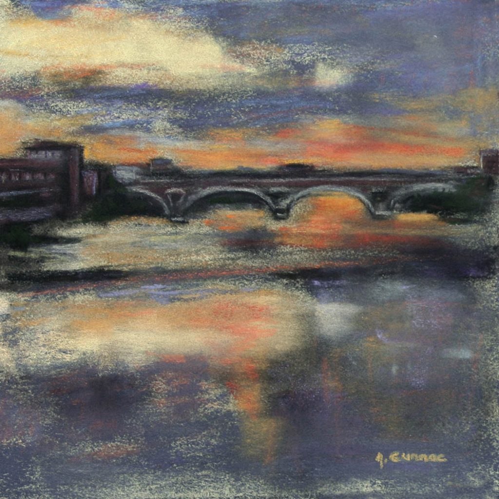 Toulouse Coucher de soleil sur la Garonne