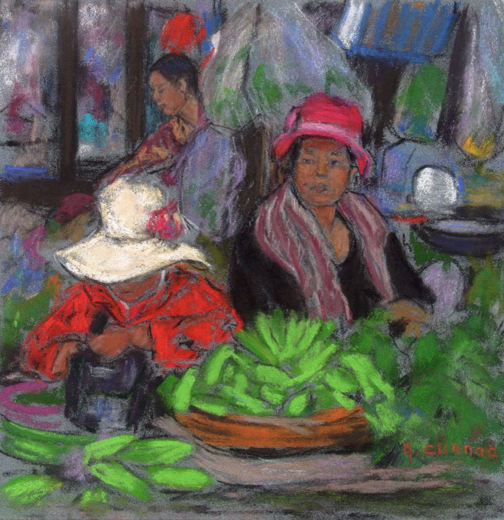 Cambodge Scene de marché