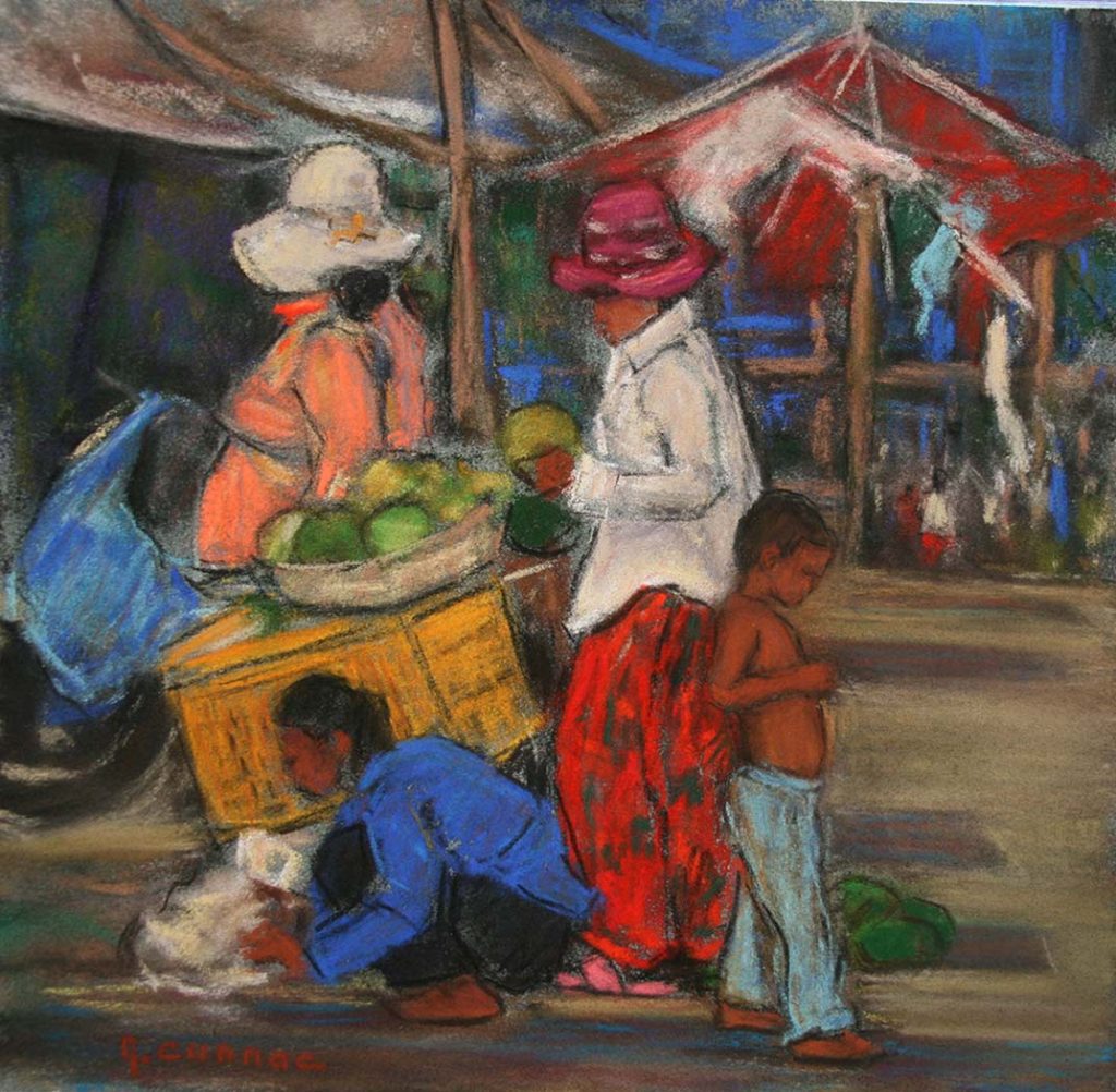 Cambodge Scène de rue