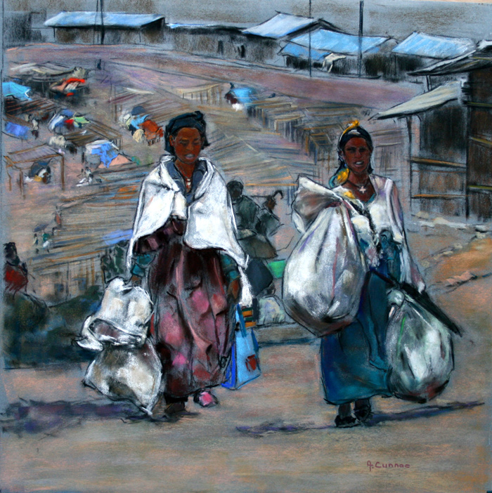 Ethiopie Fin de Marché à Lalibella