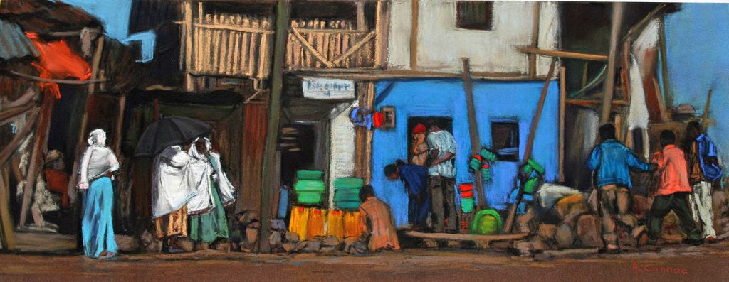 Ethiopie Scène de rue à Lalibella