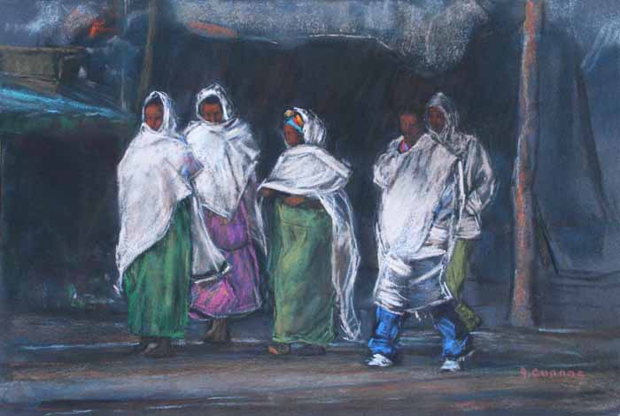 Ethiopie Scène de vie au lever du jour