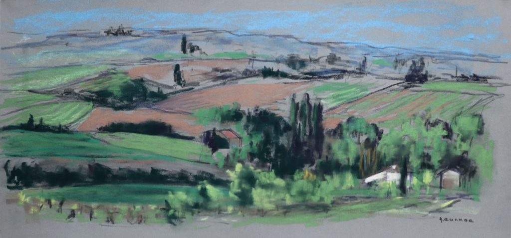 Lumiere du soir au printemps au Puech Blanc