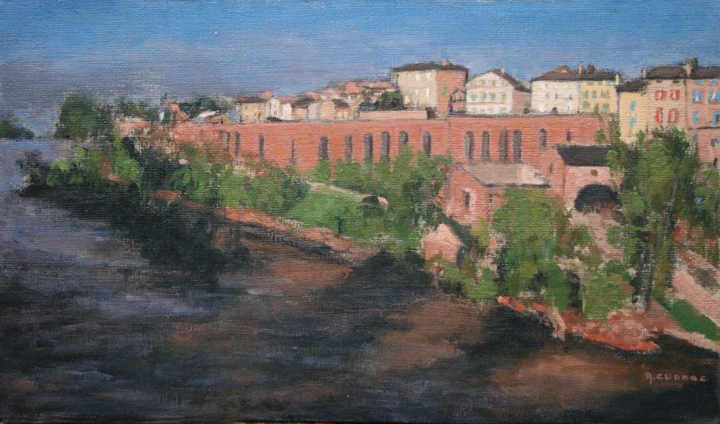 Tarn Lumière matinale sur les remparts de Rabastens