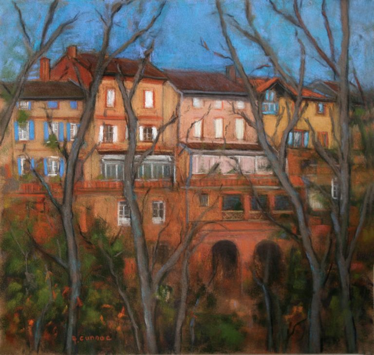 Tarn Maisons sur les remparts à Rabastens