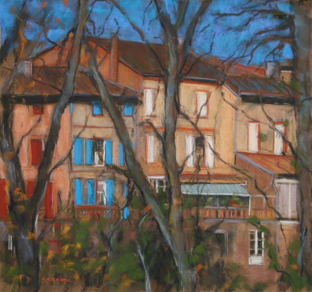 Tarn Maisons sur les remparts à Rabastens
