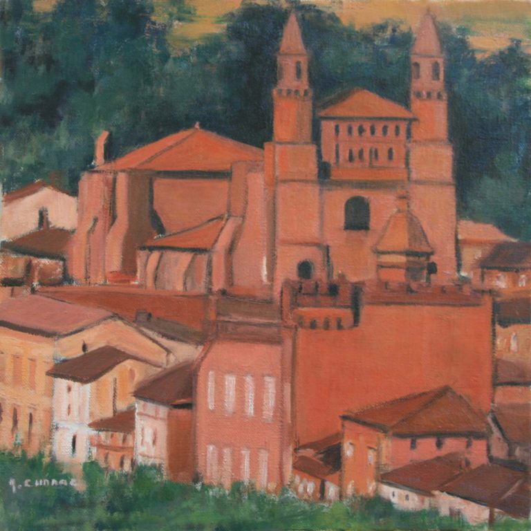 Tarn Rabastens Notre Dame du Bourg et le château