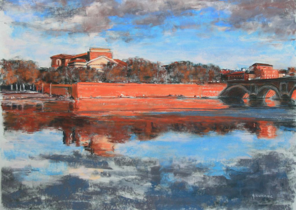 Toulouse la Daurade lumière d'hiver