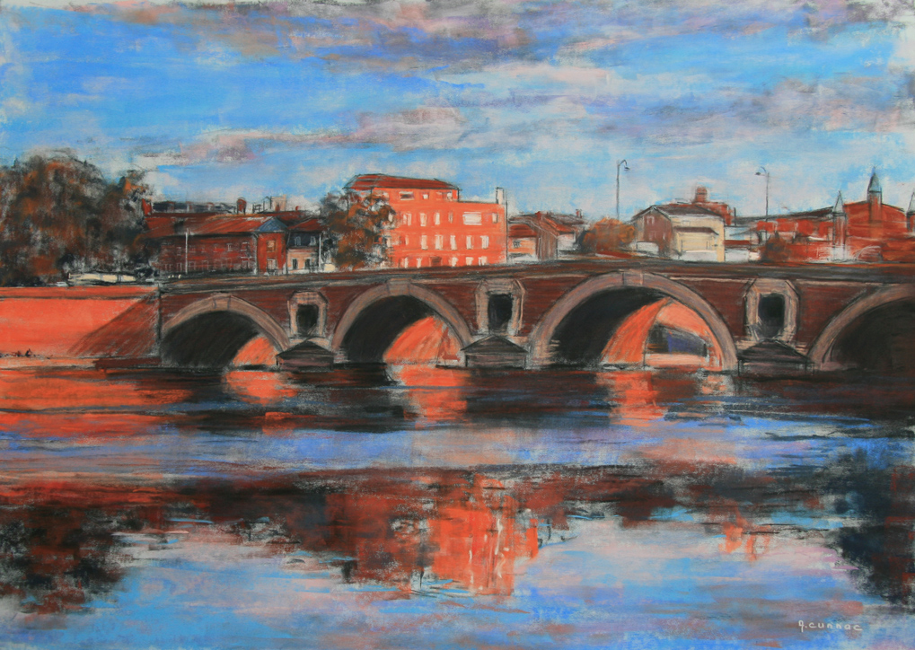 Toulouse Le Pont Neuf Lumière d'hiver