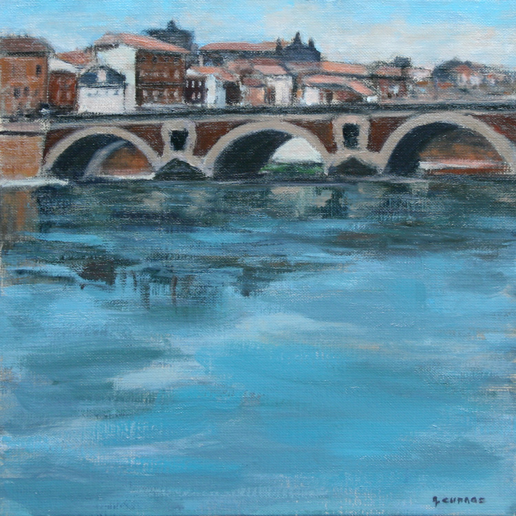 Toulouse Reflets du ciel dans la Garonne