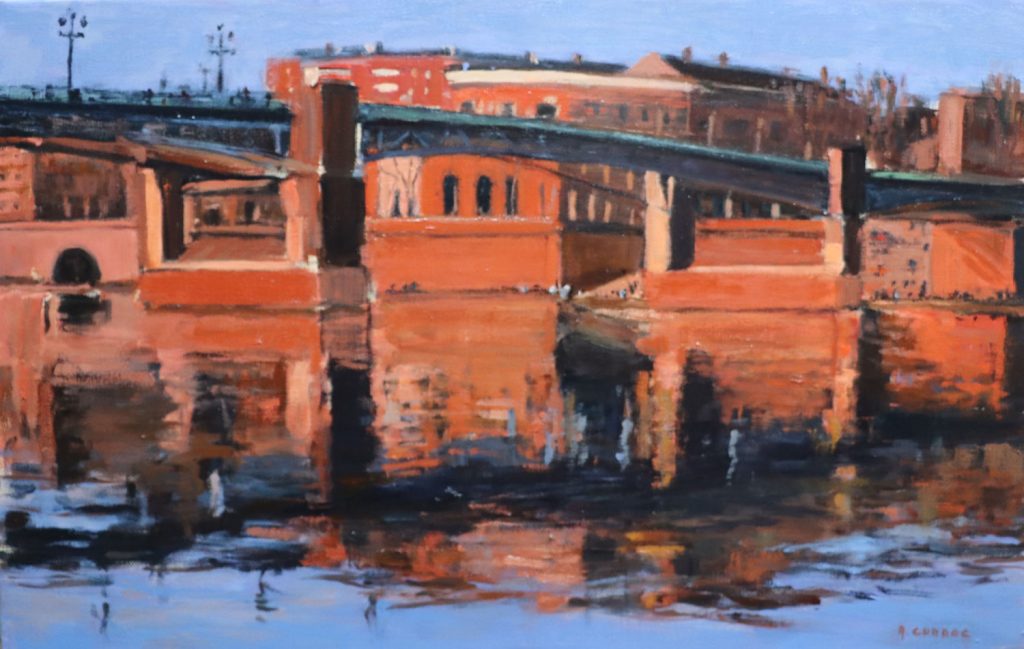 Toulouse Reflets sous le pont Saint Pierre