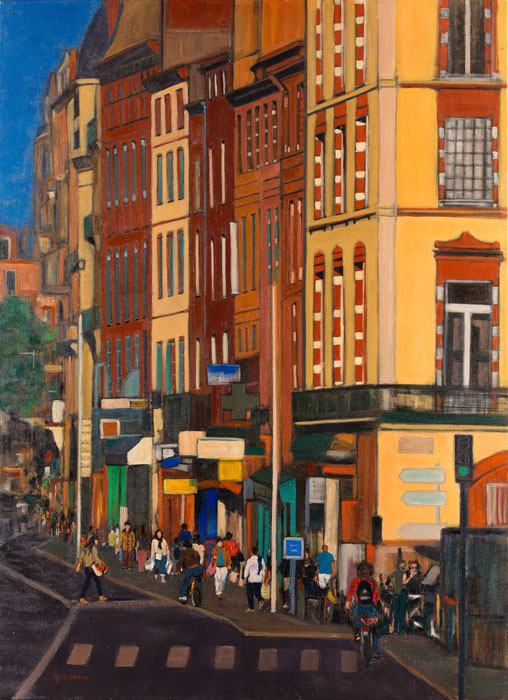 Toulouse Rue de Metz sur toile